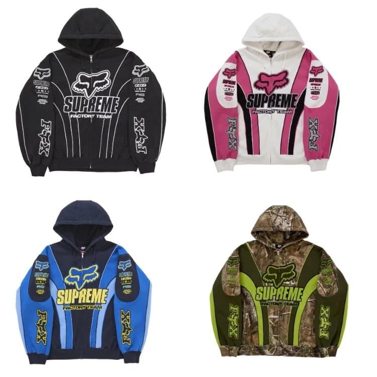 Supreme x Fox Racing Factory Team Hoodie | 7756434676