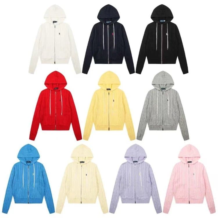 Ralph Lauren Cable Knit Hooded Zip-Up Sweater [10 styles] | 7754580046